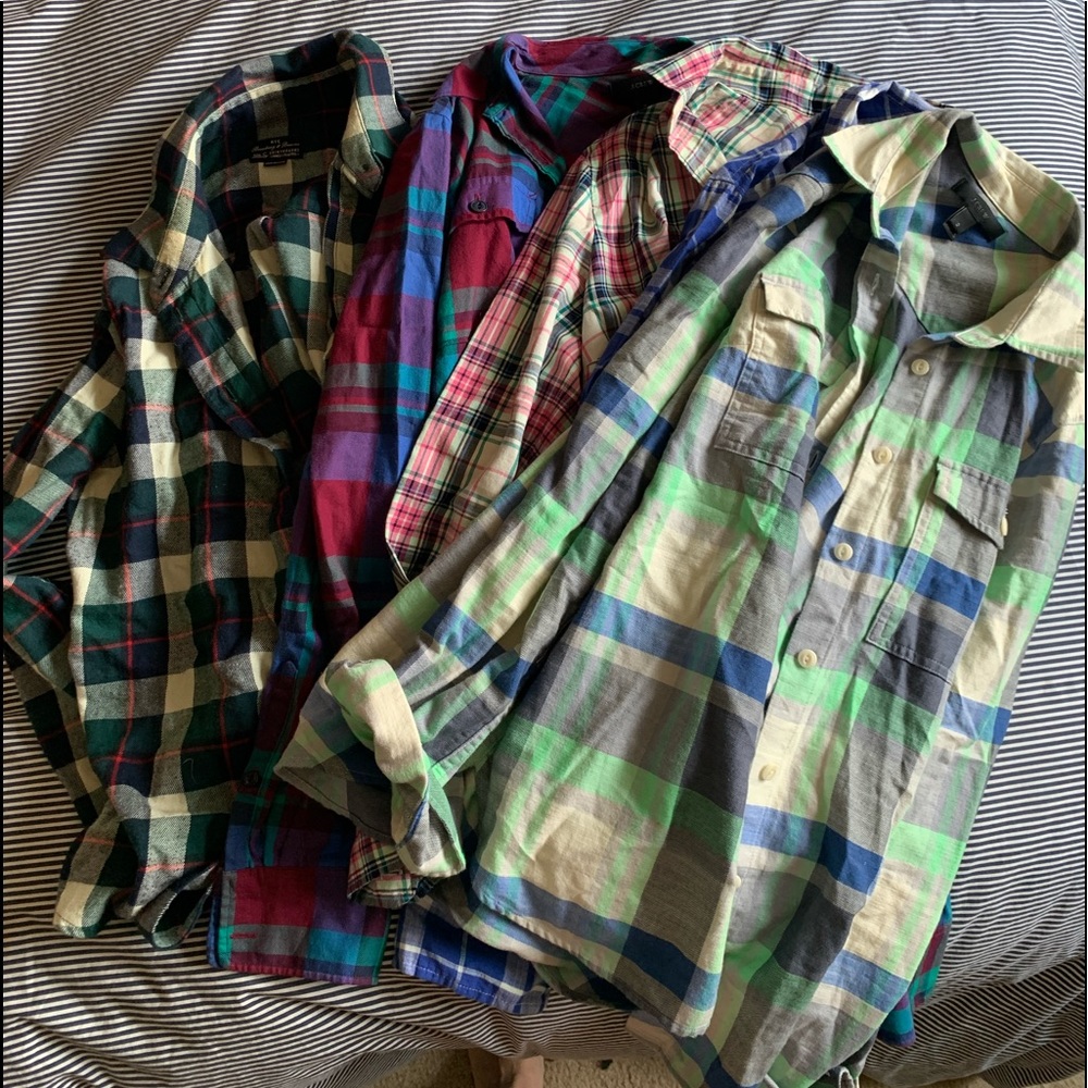 Bundle of 5 J. Crew Button Down Shirts